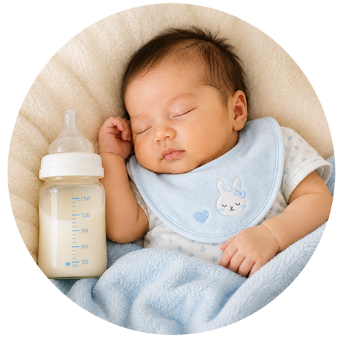 Feeding Journey — baby boy gift direction, illustrative; contents vary