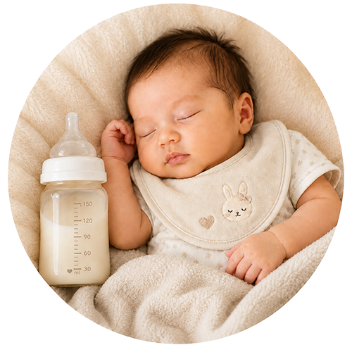 Feeding Journey — baby gift direction, illustrative; contents vary