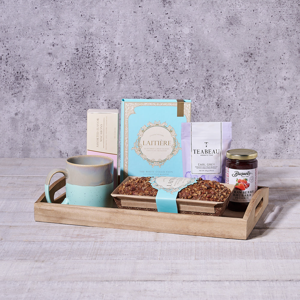 Organic Tea & Treats Gift Set - Gift Baskets Delivery