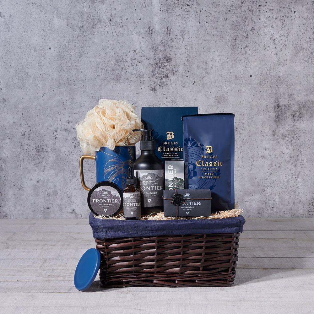 Sandalwood Glow Men’s Spa Gift - Gift Baskets Delivery