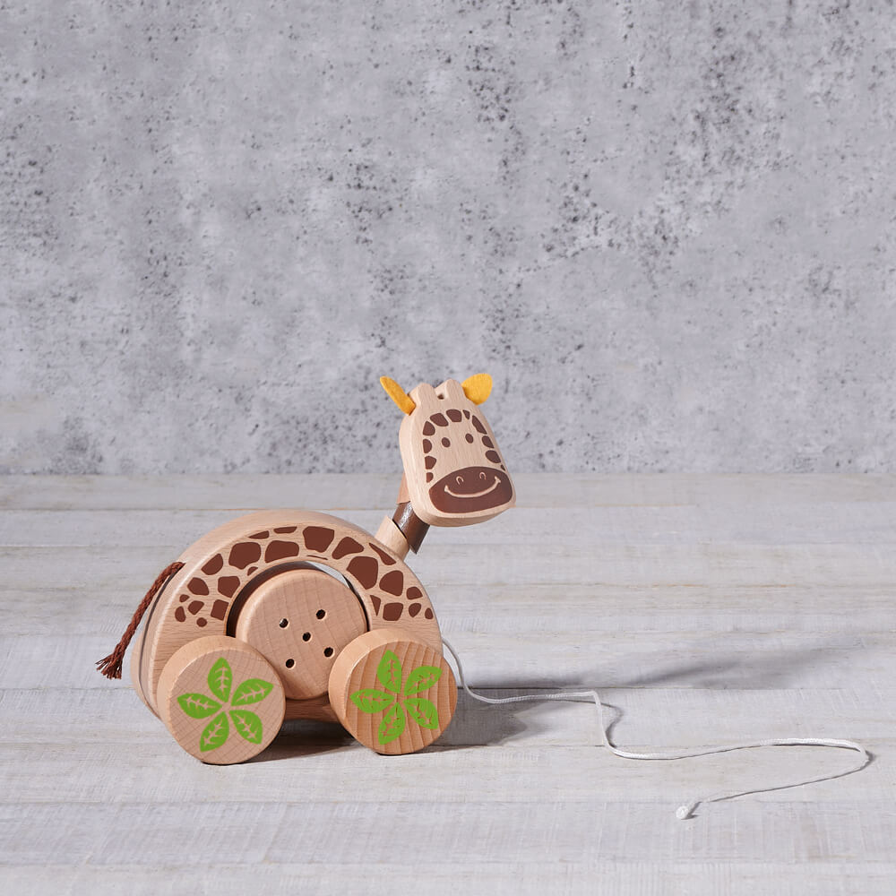 Birbaby Giraffe Pull Along Toy - Gift Baskets Delivery