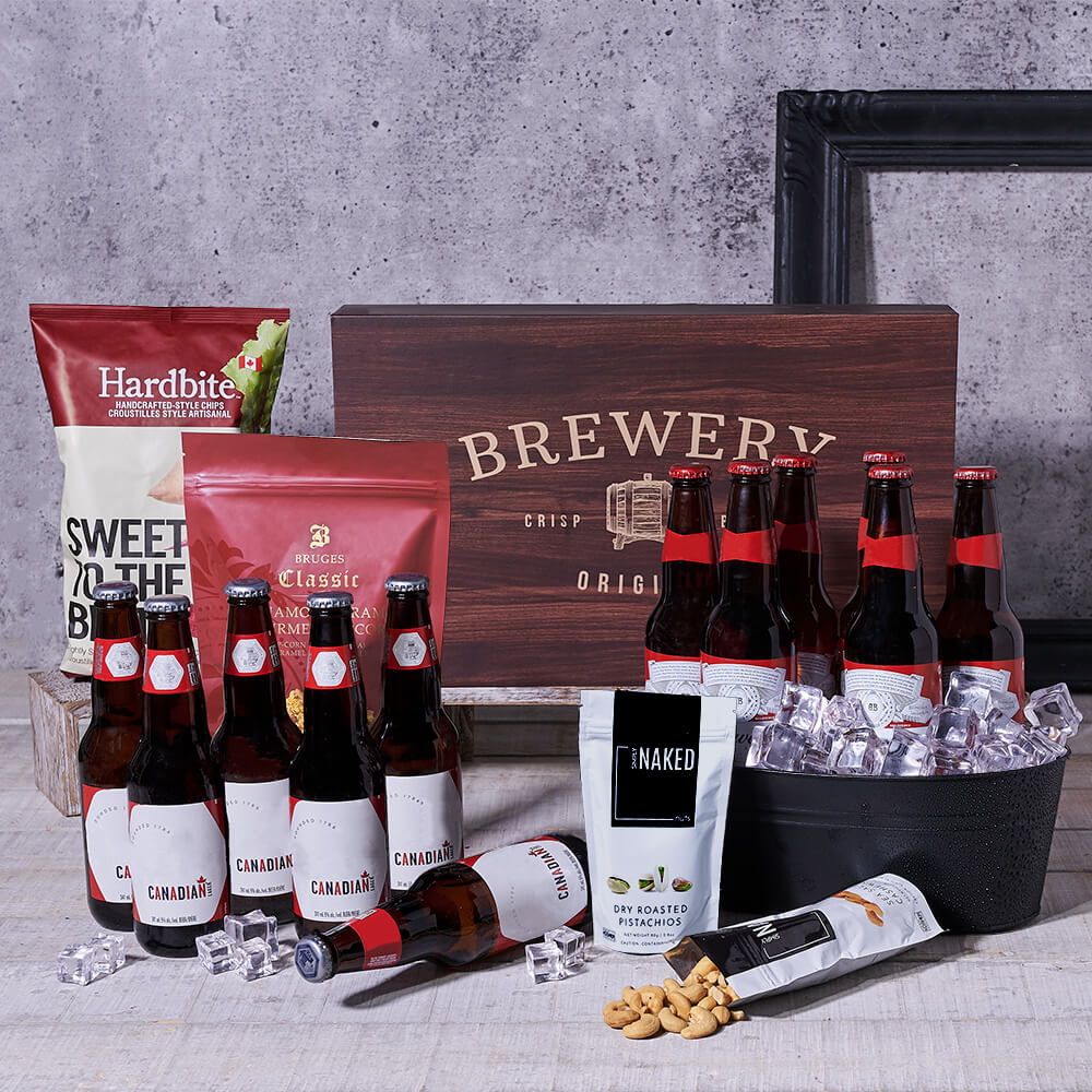 Canadian & Buds Beer Gift Basket - Gift Baskets Delivery