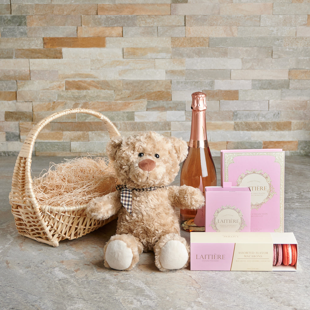 Fanciful Champagne & Chocolate Gift - Gift Baskets Delivery