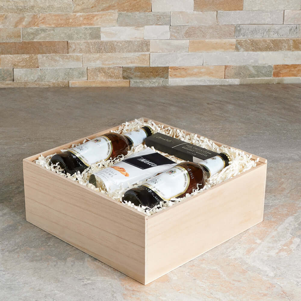 Kick Back Beer & Nuts Gift Box - Gift Baskets Delivery