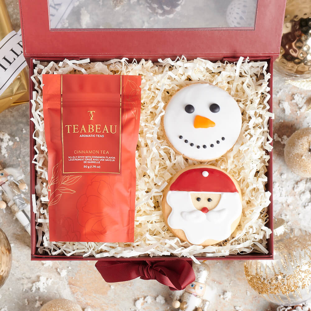 Christmas Tea & Sweets Gift Set - Gift Baskets Delivery