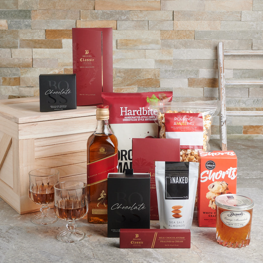 Truffles & Liquor Gift Crate - Gift Baskets Delivery