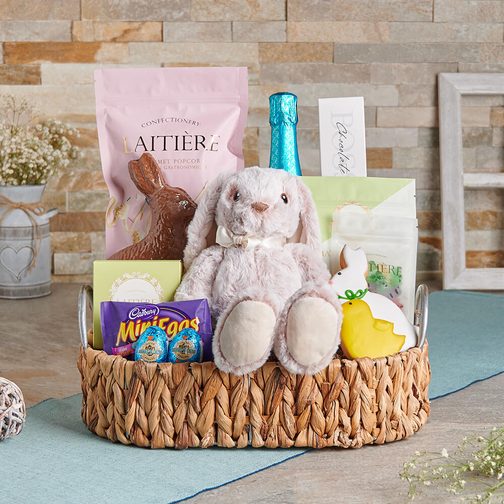 Easter Treats & Champagne Gift Tray - Gift Baskets Delivery