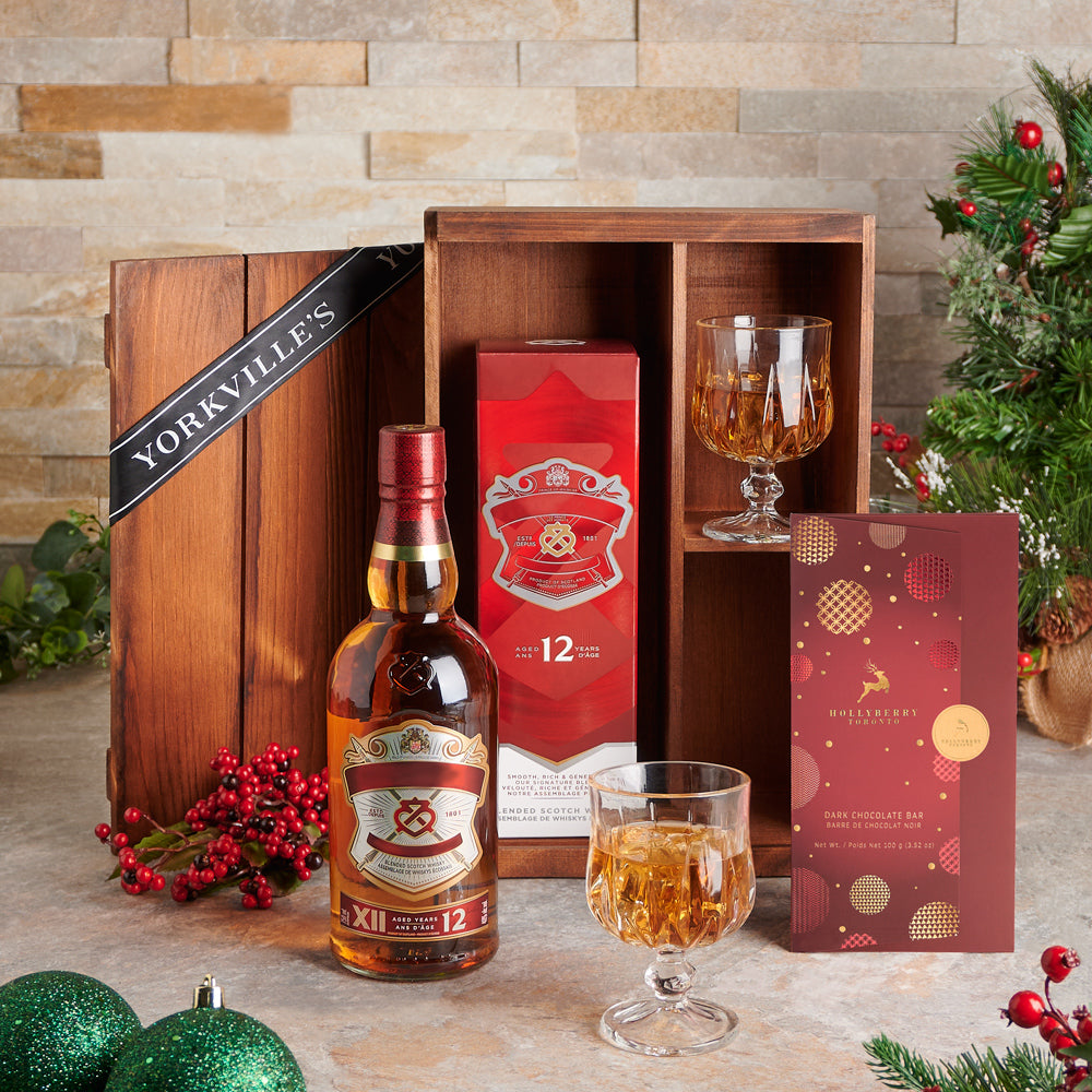 Santa’s Liquor & Chocolate Basket - Gift Baskets Delivery