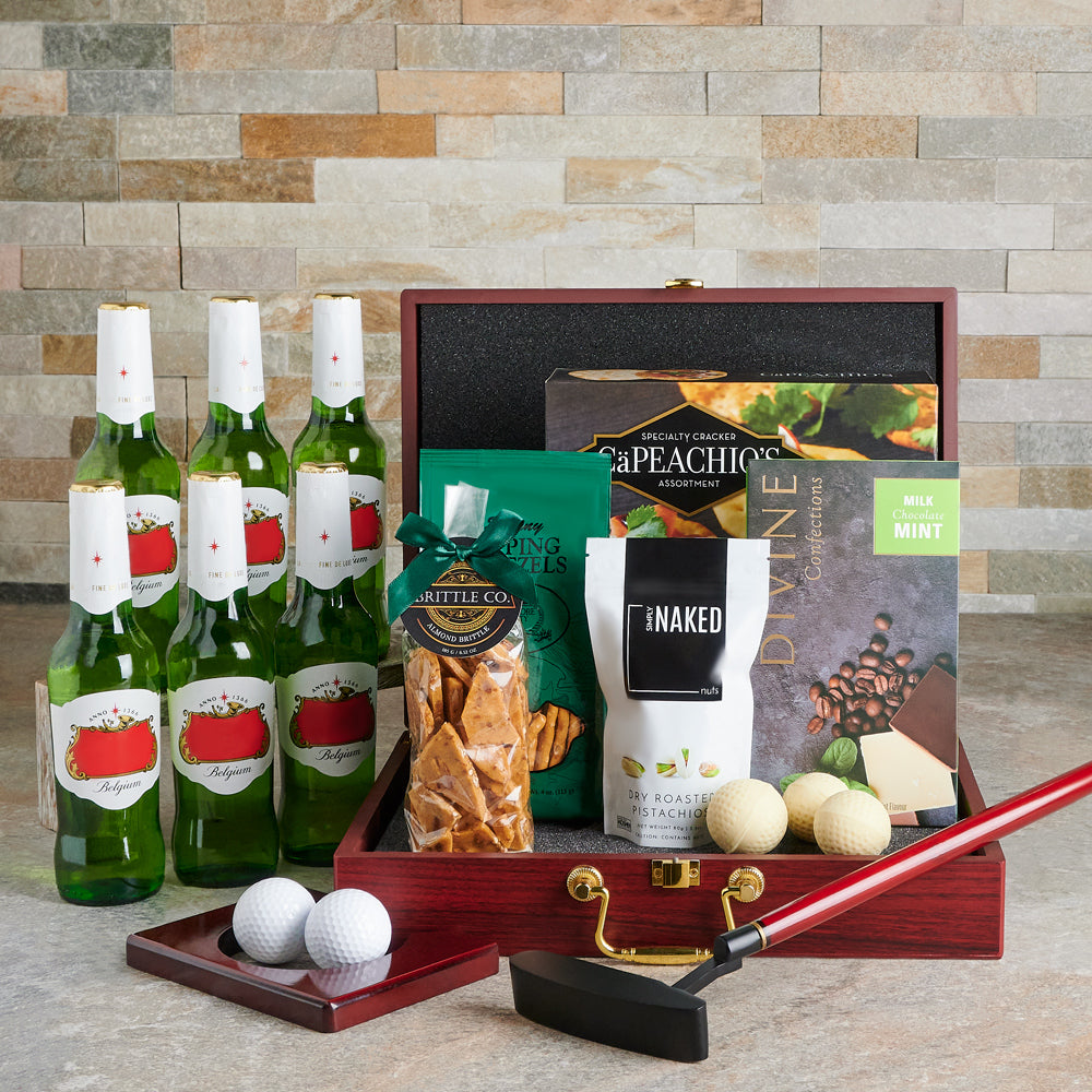Complete Beer & Golfing Gift Set - Gift Baskets Delivery