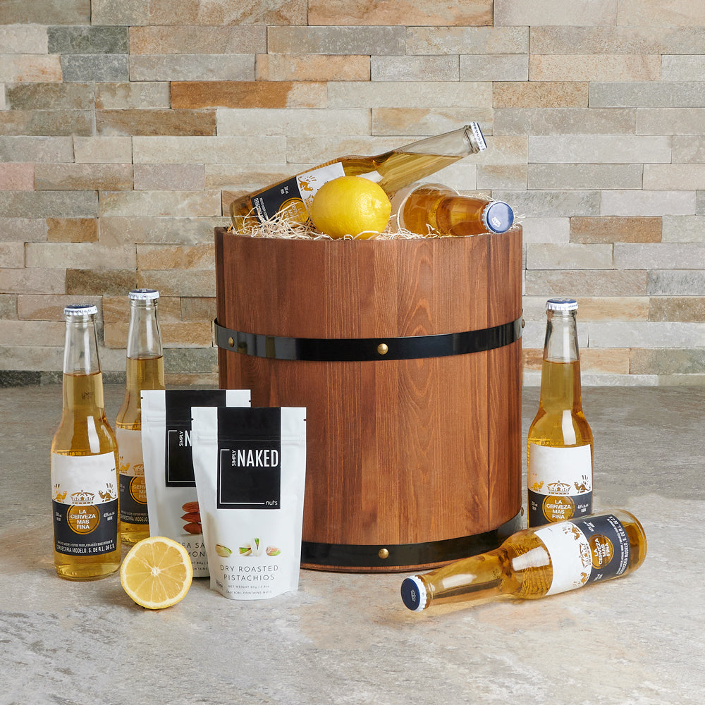 Coronas & Lemons Gift Basket - Gift Baskets Delivery