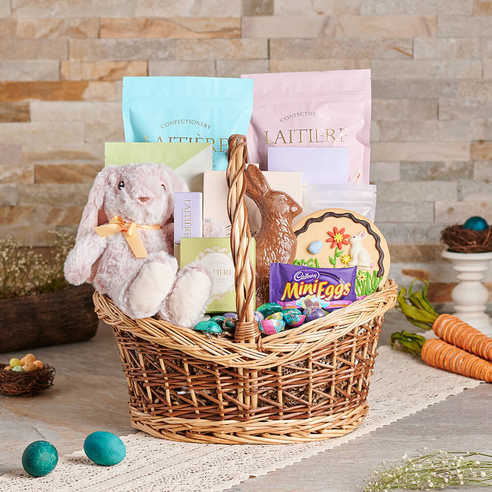 Chocolate Bunny Gift Basket - Gift Baskets Delivery