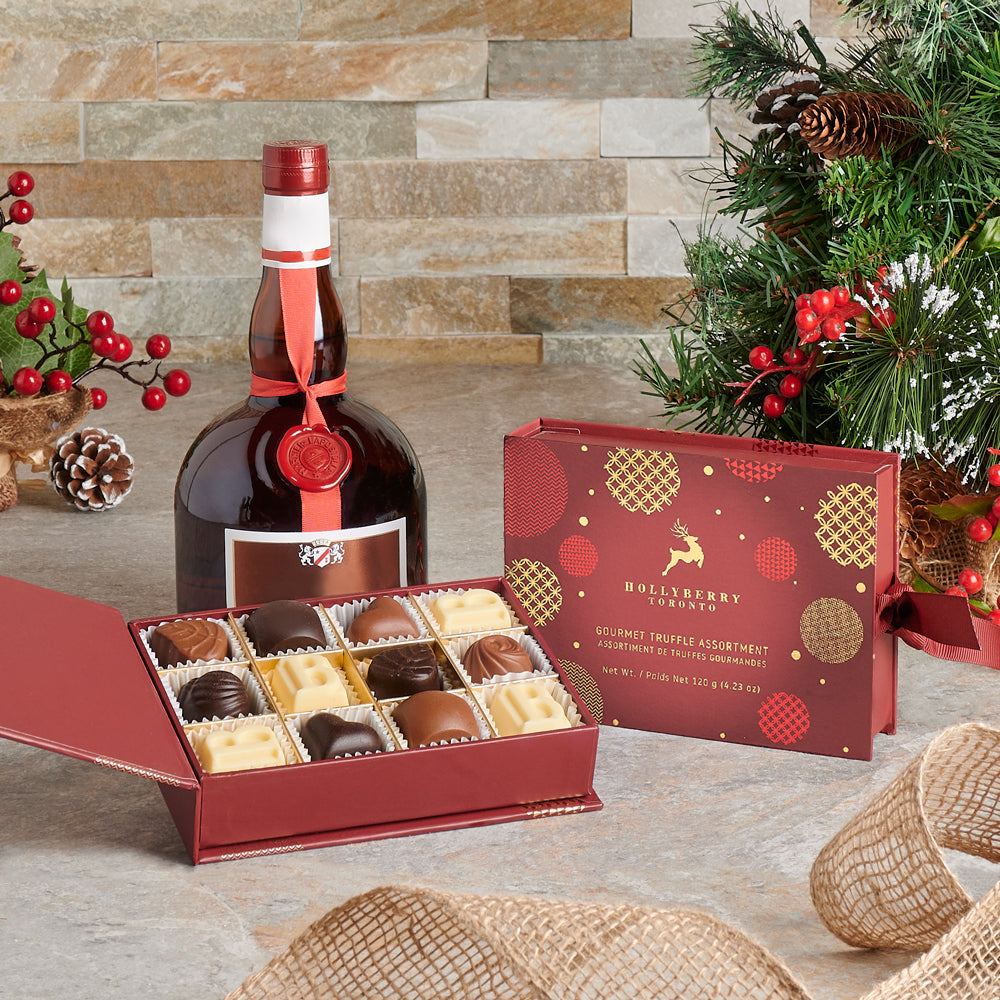 Mulling Over Christmas Liquor Gift Basket - Gift Baskets Delivery
