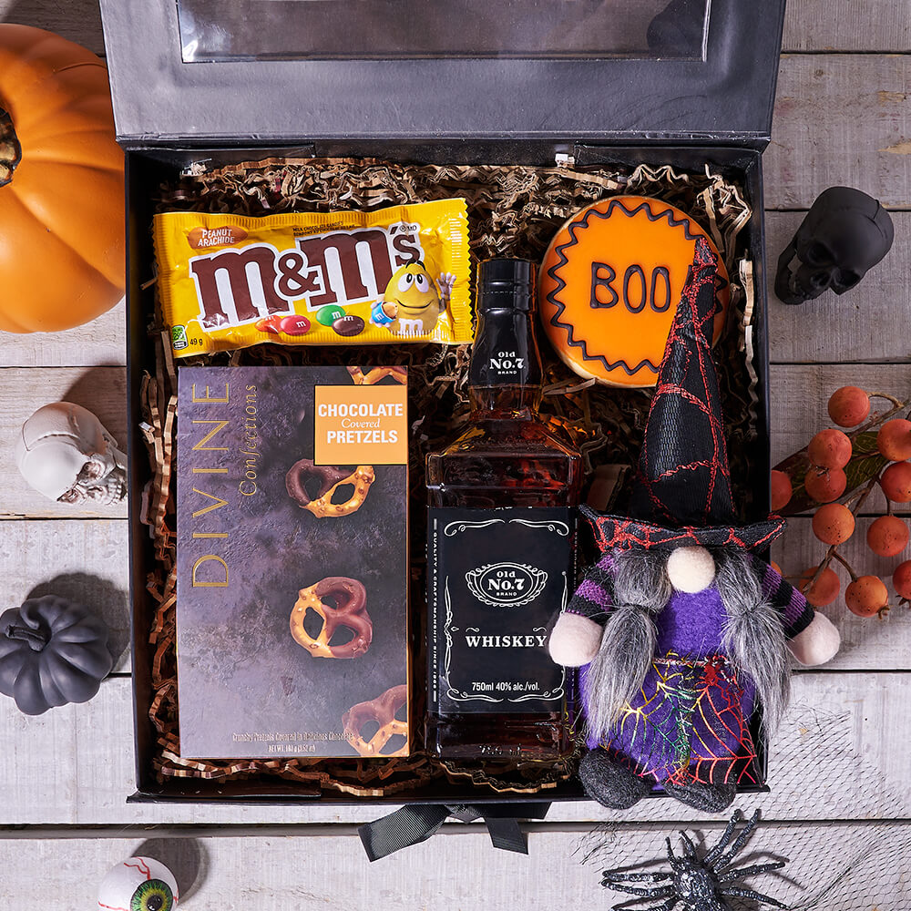 The Wickedly Good Halloween Liquor Gift Box - Gift Baskets Delivery