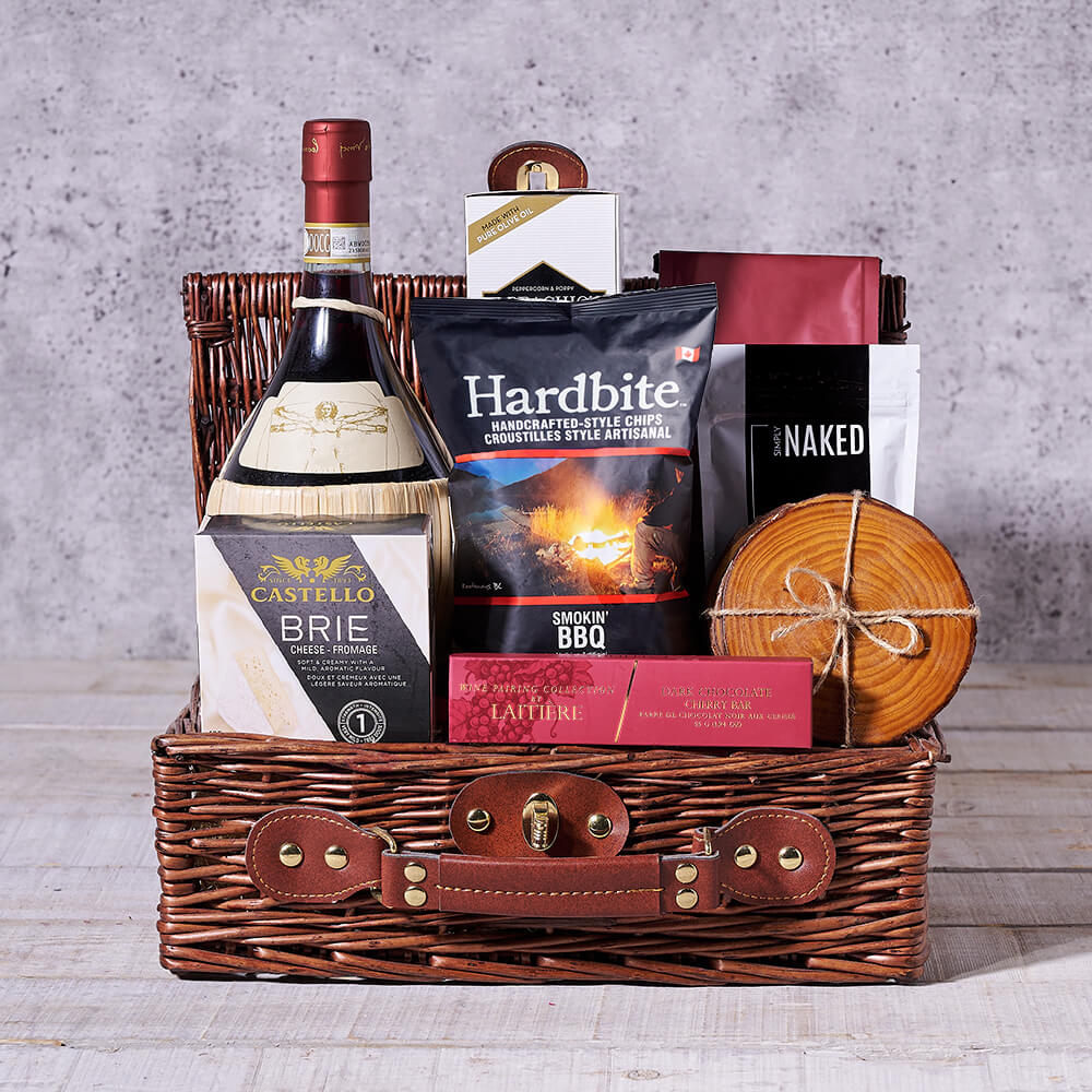 Gourmet Delights Wine Gift Set - Gift Baskets Delivery