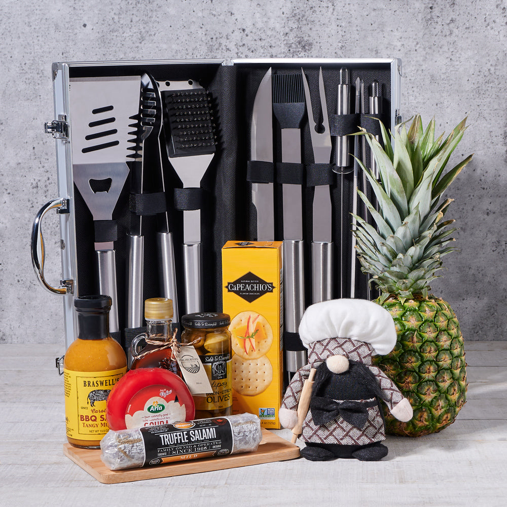 "It's Time for a Barbeque" Grilling Gift Set - Gift Baskets Delivery