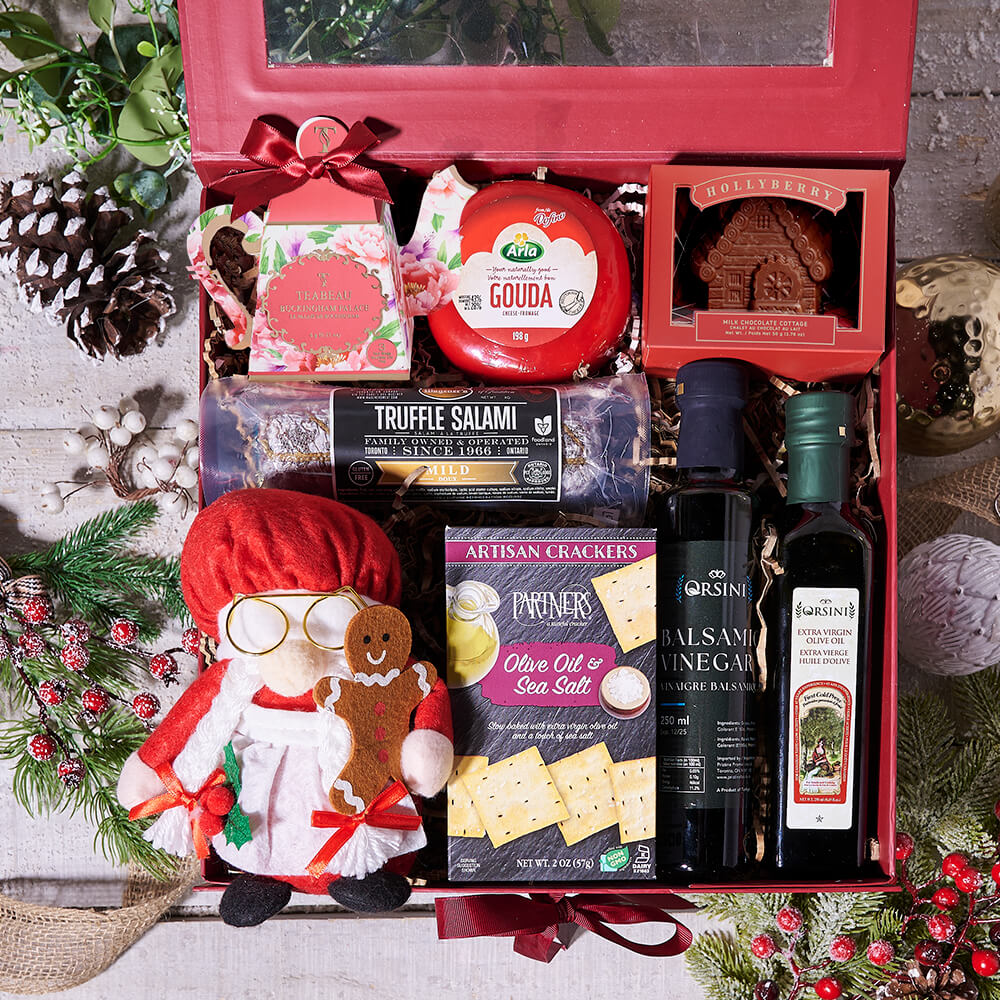 Christmas Classics Snack & Sweet Gift Basket - Gift Baskets Delivery