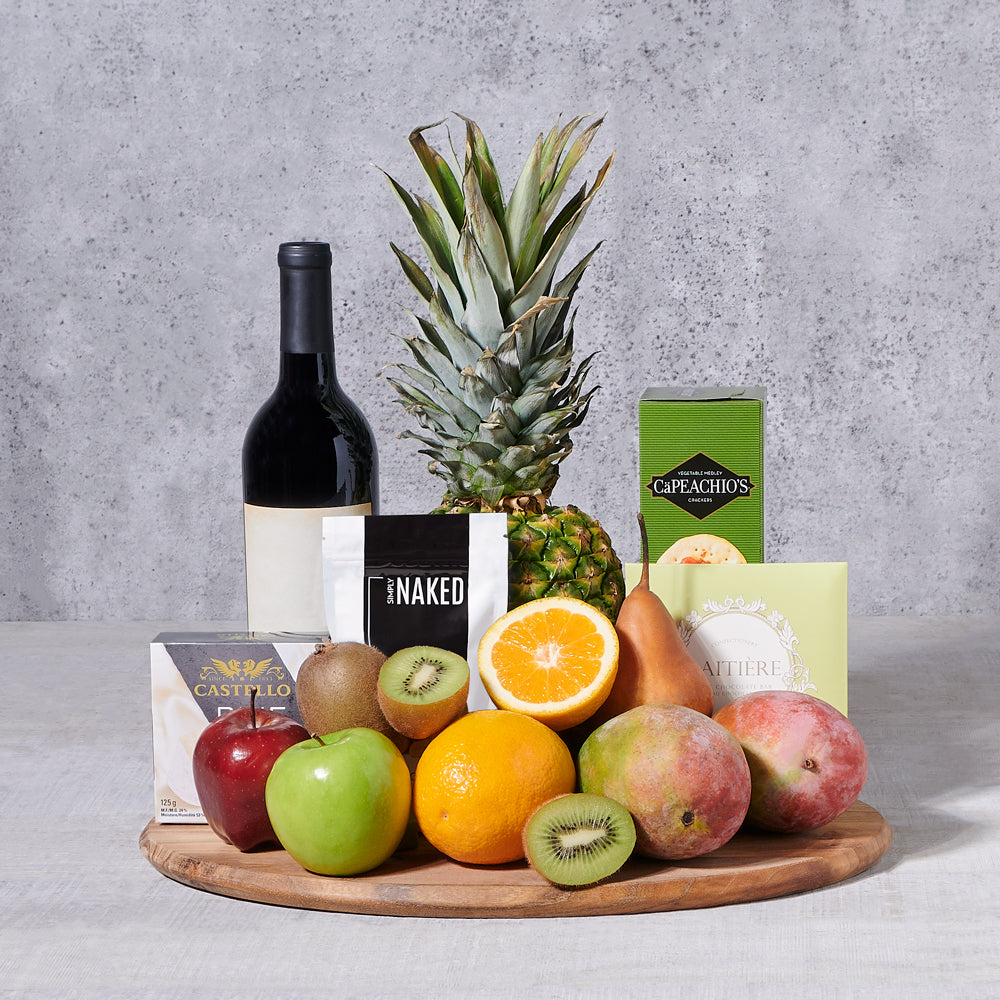 Wine & Snack Basket - Gift Baskets Delivery