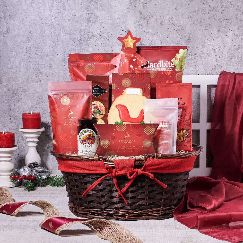 Under The Christmas Tree Gift Basket - Gift Baskets Delivery