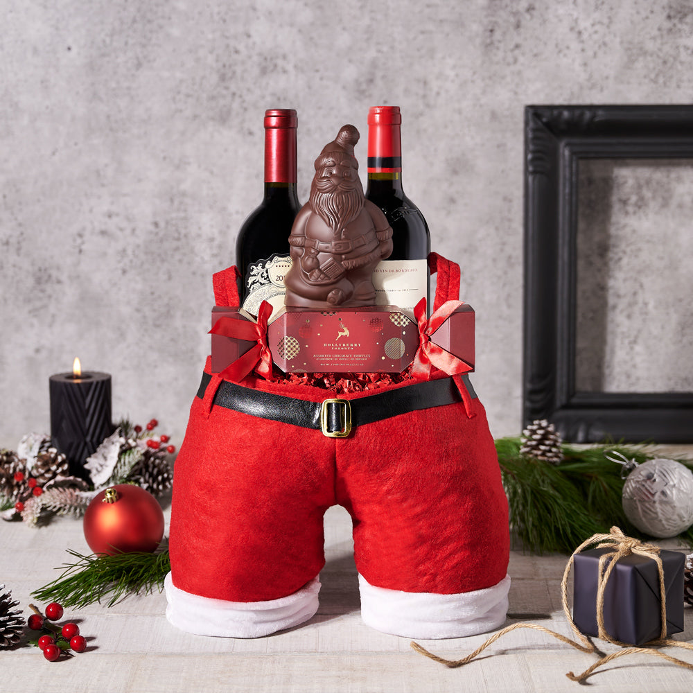 Santa's Supreme Wine & Chocolate Delights - Gift Baskets Delivery