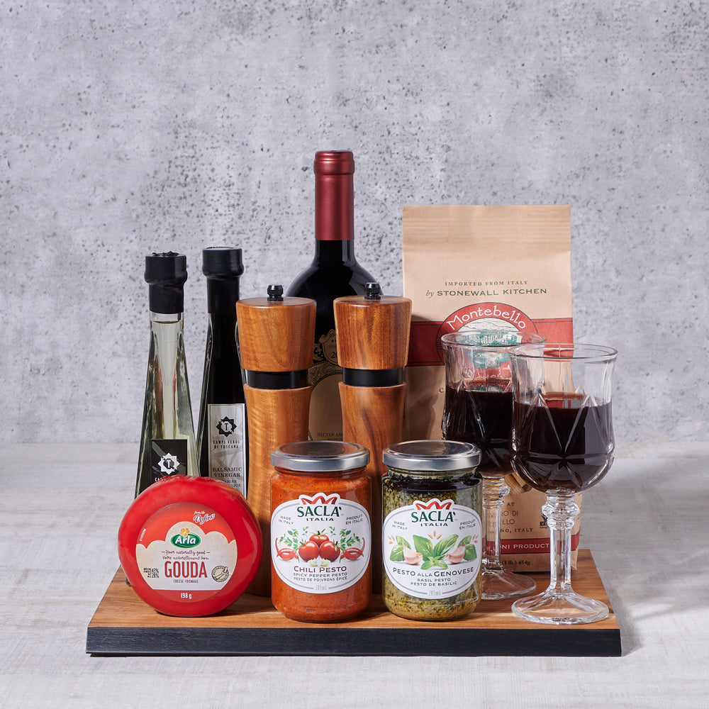 Italian Countryside Wine Gift Set - Gift Baskets Delivery