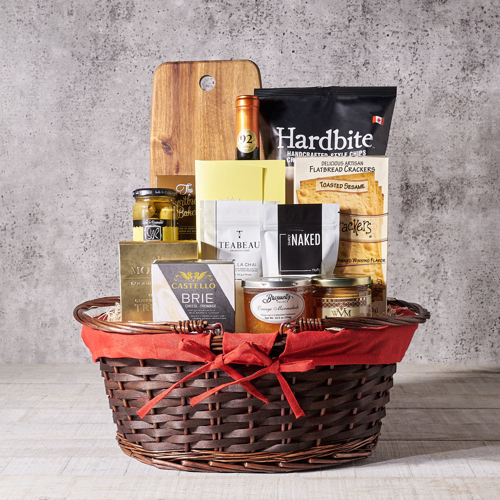 The Wine & Cheese Shop Basket - Gift Baskets Delivery