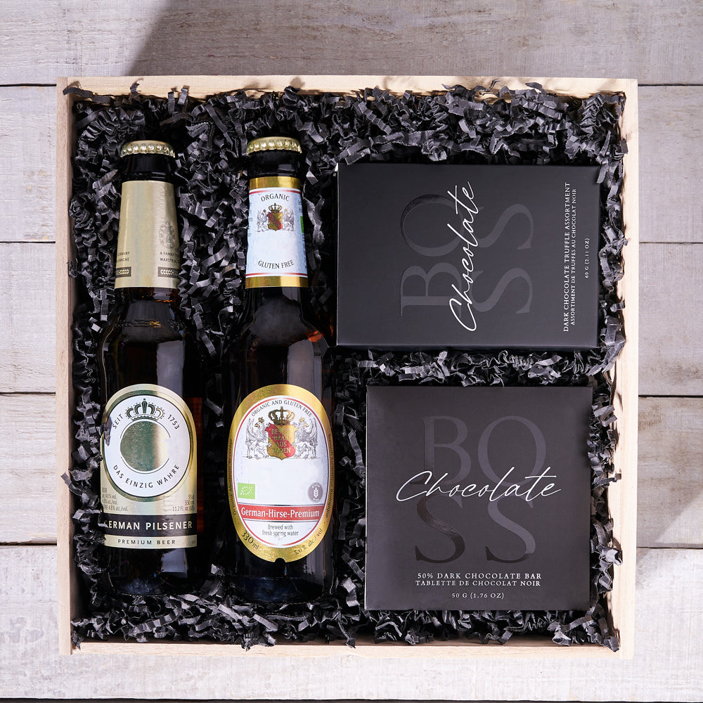 Crisp Beer & Chocolate Gift Box - Gift Baskets Delivery