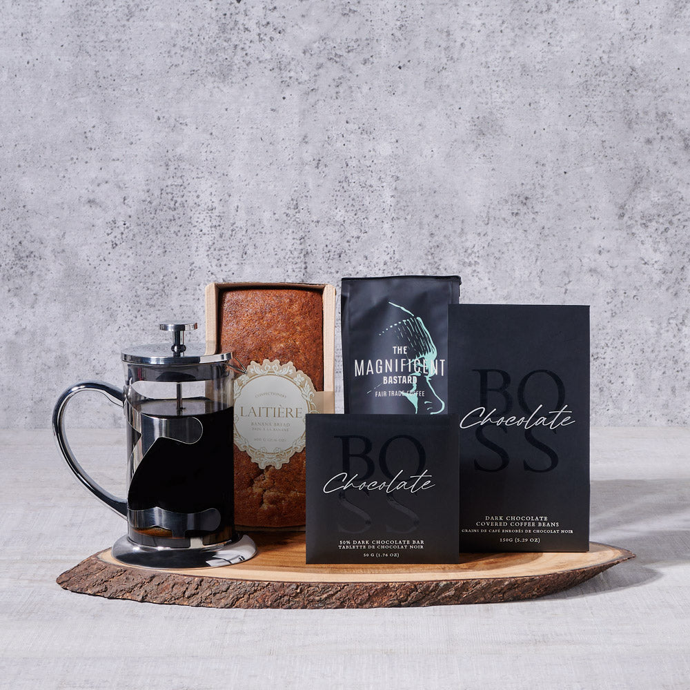 French Press & Coffee Gift - Gift Baskets Delivery