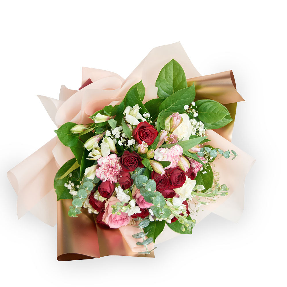 Elegant Mixed Rose Bouquet - Gift Baskets Delivery