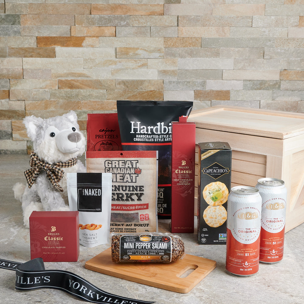 Craft Beer & Snacks Crate - Gift Baskets Delivery