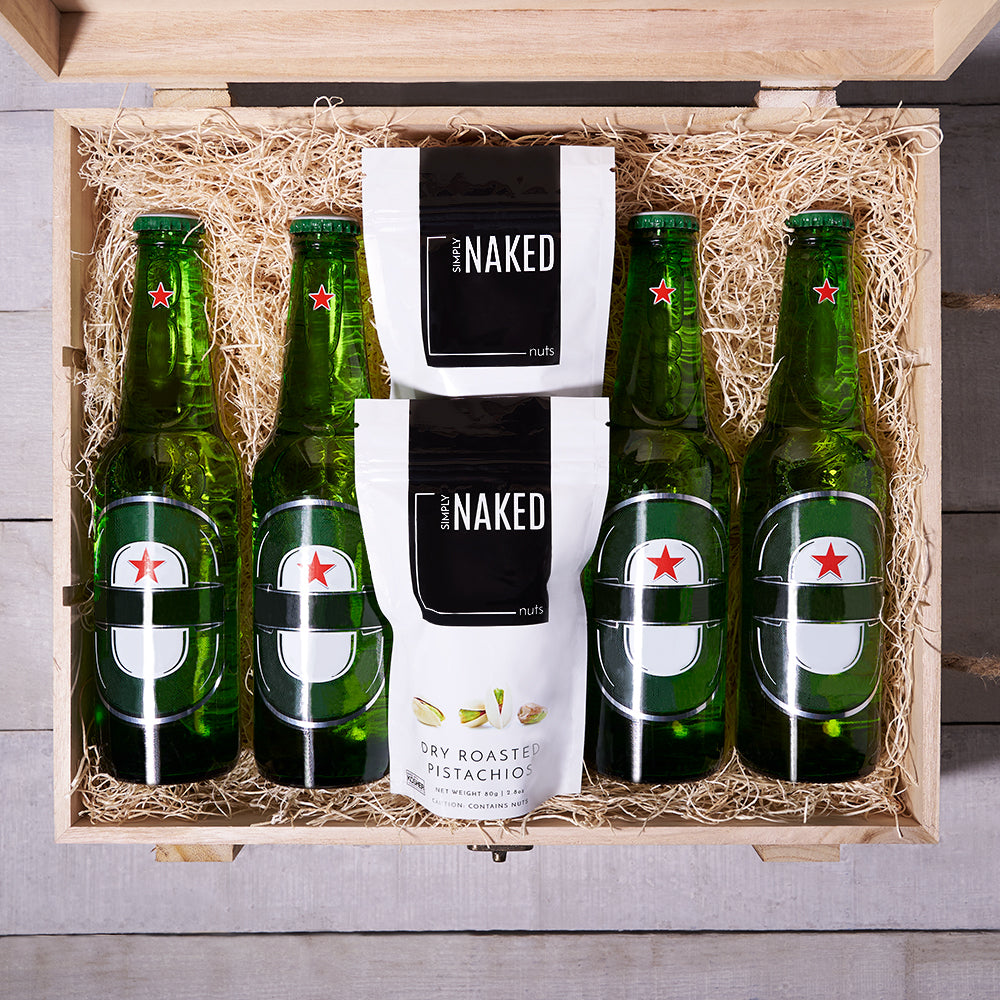 Heineken & nuts box | Gift Basket Delivery | Hazelton's