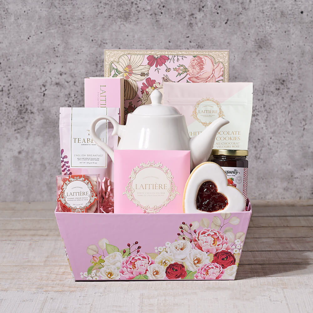 A Tea Lovers Delight Gourmet Gift Set - Gift Baskets Delivery