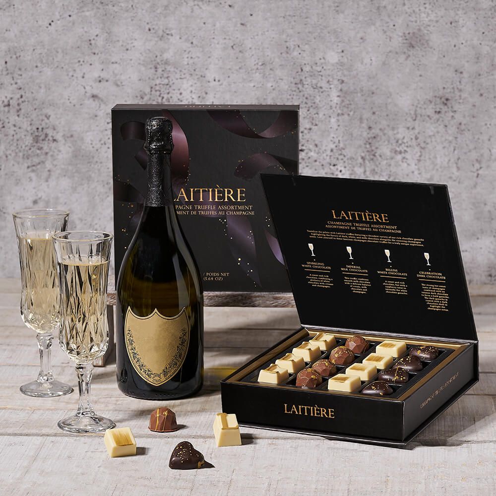 Champagne Truffle Gift Set - Gift Baskets Delivery