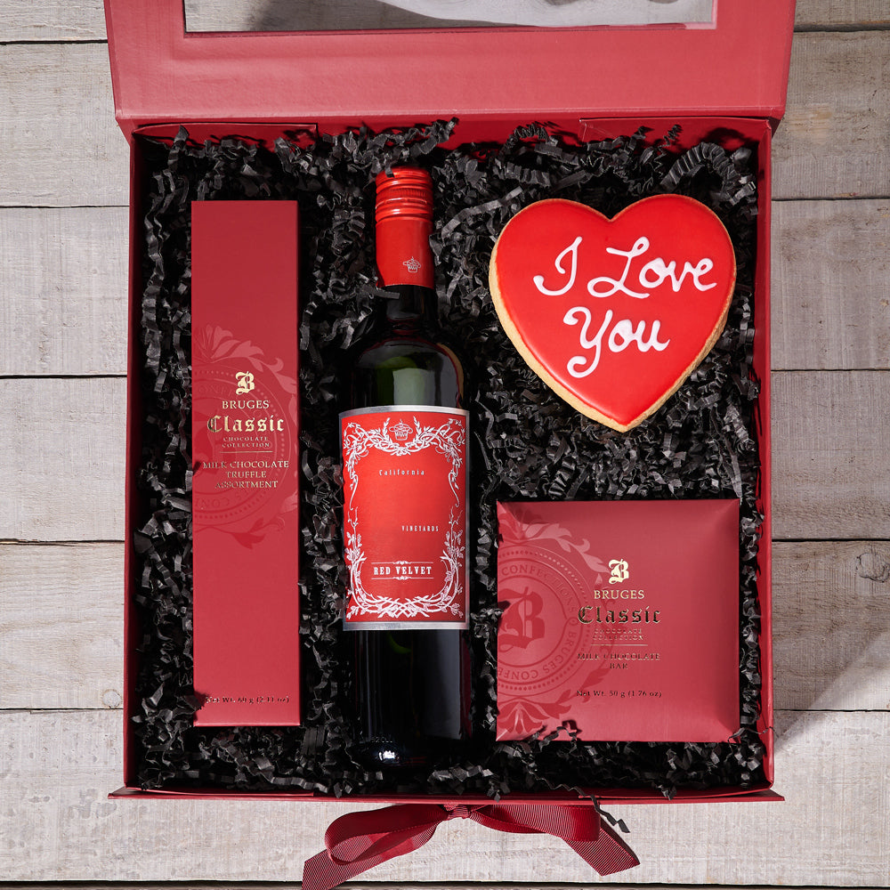 The Ardent Wine & Treat Box - Gift Baskets Delivery