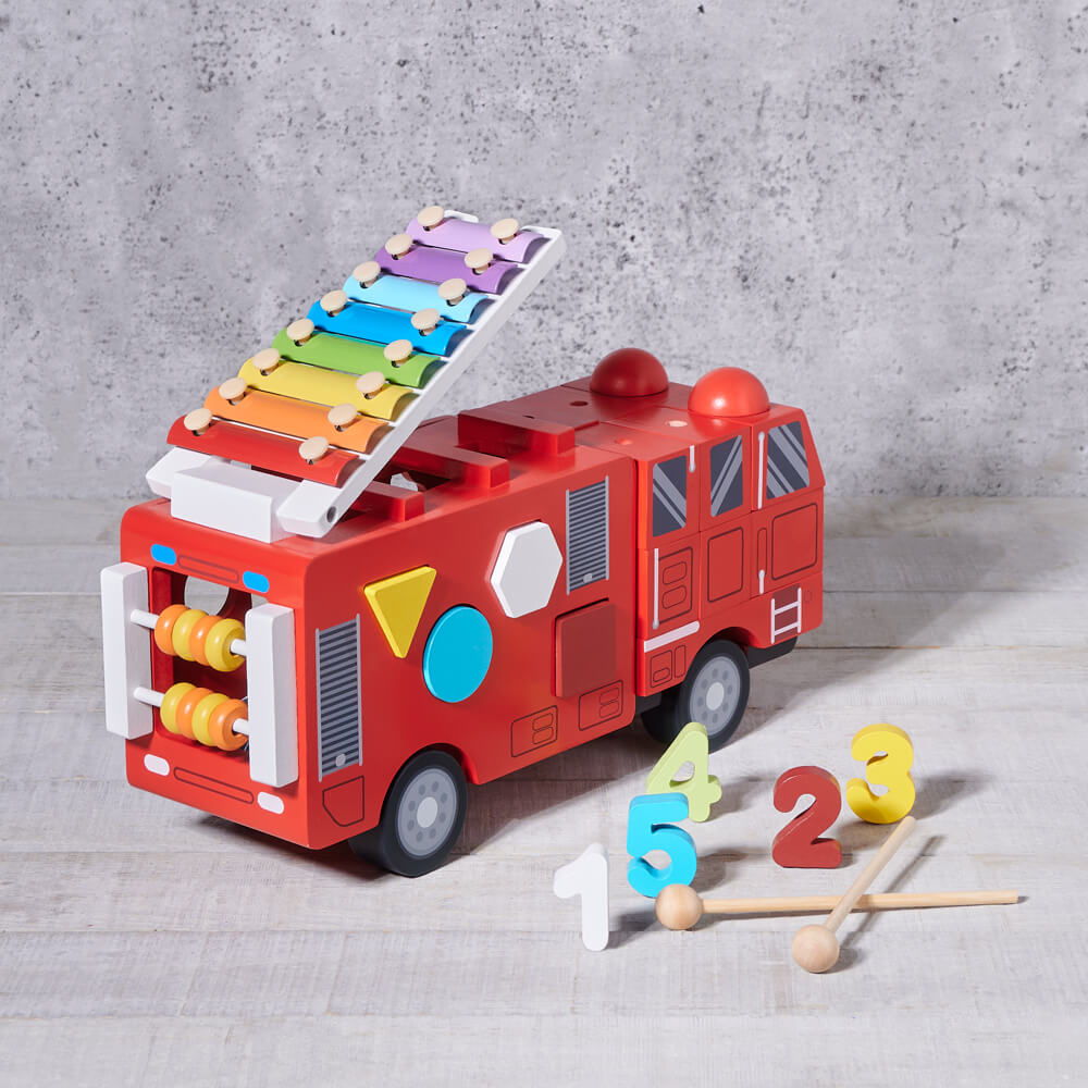 Birbaby Red Fire Truck Toy - Gift Baskets Delivery