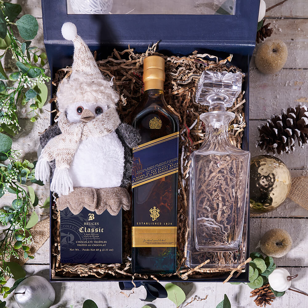 Deluxe Christmas Liquor Box - Gift Baskets Delivery