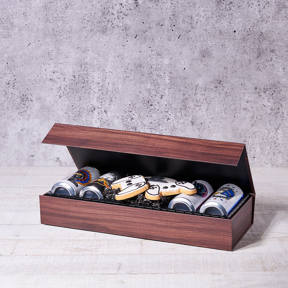 Craft Beer & Console Cookie Box - Gift Baskets Delivery