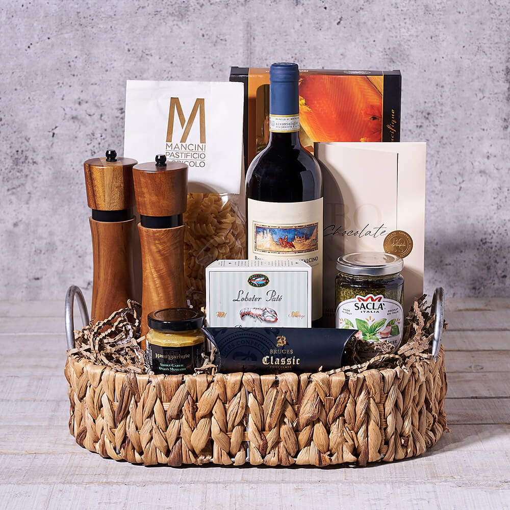 Coventry Pasta & Wine Gift Basket - Gift Baskets Delivery