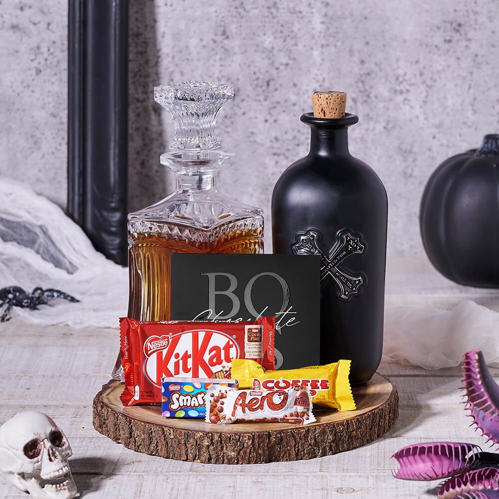 Spooky Halloween Spirits & Candy Gift - Gift Baskets Delivery