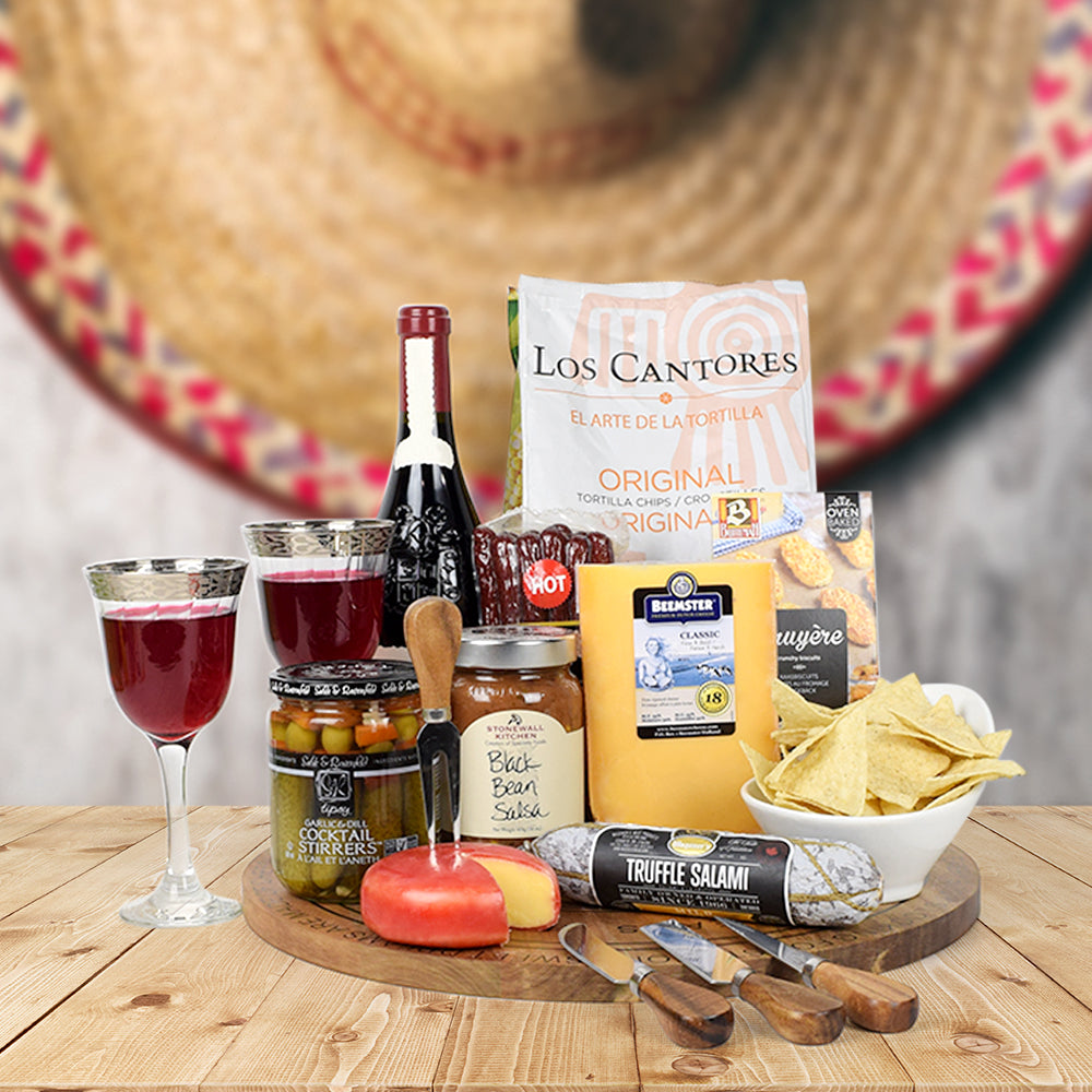 Hot & Cheesy Cinco De Mayo Basket - Gift Baskets Delivery