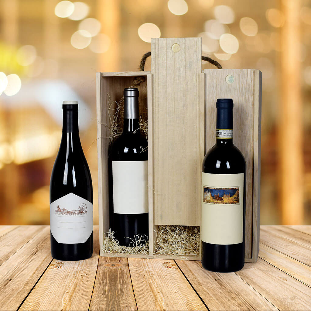 Hazelton’s Fine Wine Trio Gift Set - Gift Baskets Delivery