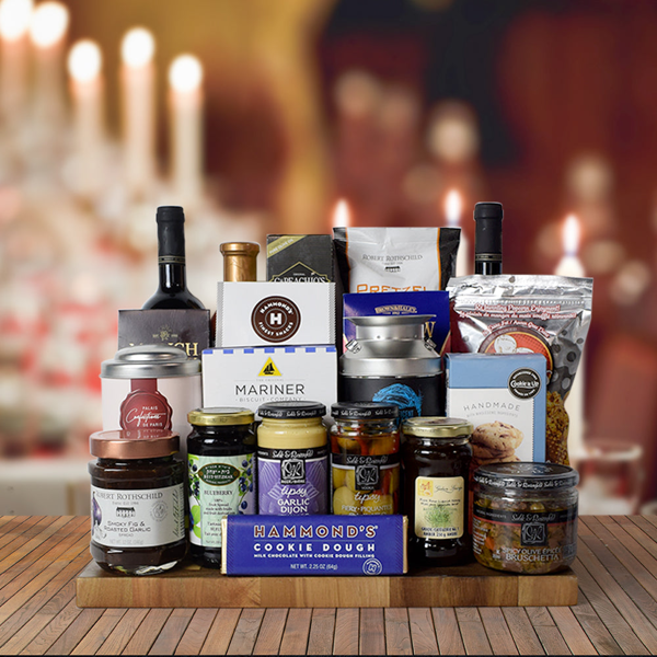 Kosher Grand Feast Wine Gift Basket - Gift Baskets Delivery