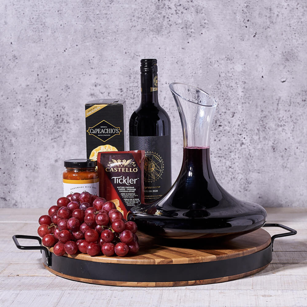 Cheese & Cracker Gift Set with Wine - Gift Baskets Delivery