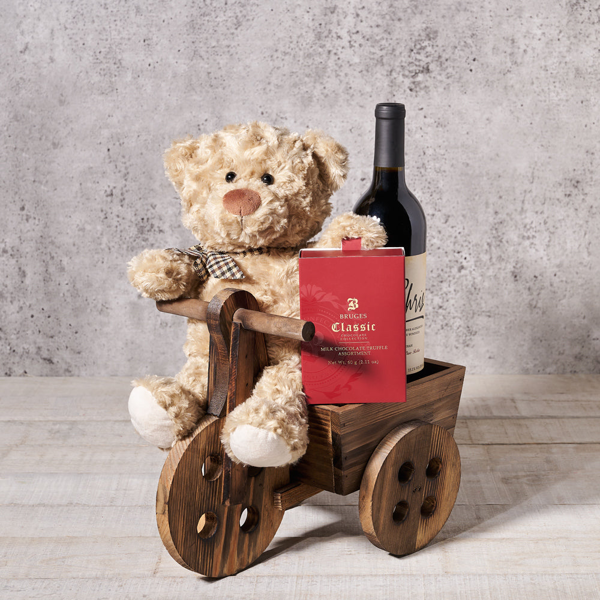 Beary Sweet Wine Gift Set - Gift Baskets Delivery