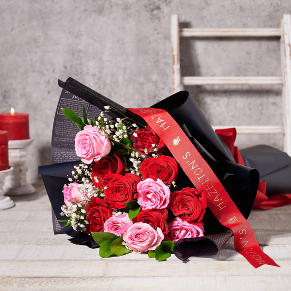 Red & Pink Rose Bouquet - Gift Baskets Delivery