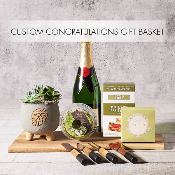 Custom Congratulations Gift Baskets - Gift Baskets Delivery