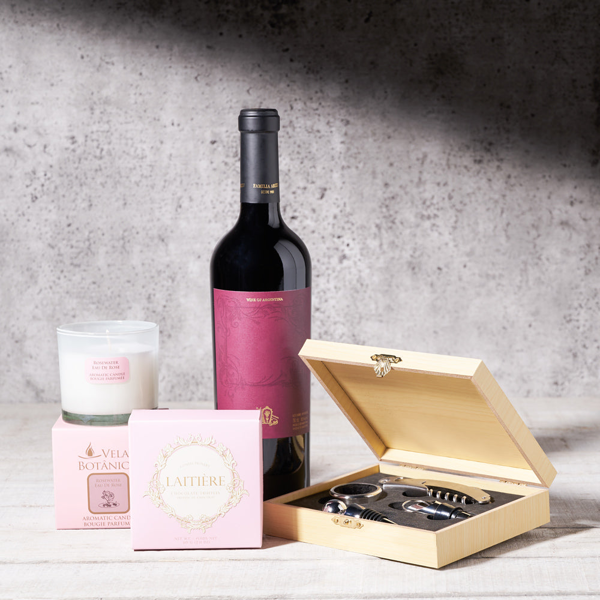 Indulgent Relaxation Wine Gift Set - Gift Baskets Delivery