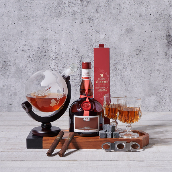 Globe Decanter & Refreshment Set - Gift Baskets Delivery