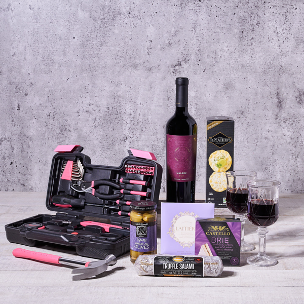 Handy Wine Gift Set for Her - Gift Baskets Delivery