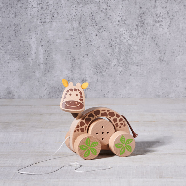 Birbaby Giraffe Pull Along Toy - Gift Baskets Delivery