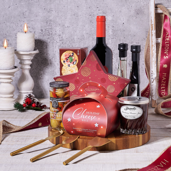 Christmas Muskoka Wine & Cheese Board - Gift Baskets Delivery